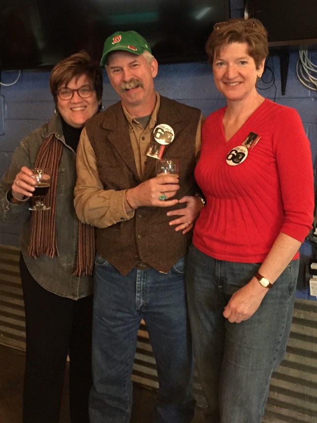 The birthday boy with his posse.